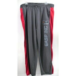 Bodybuilding Pants XL Mesh‎ GASP INC Red/black Mens Gym Weight Lifting